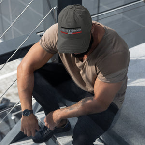 @hat Distressed Dad Hat