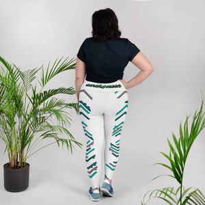 Leaf All-Over Print Plus Size Leggings