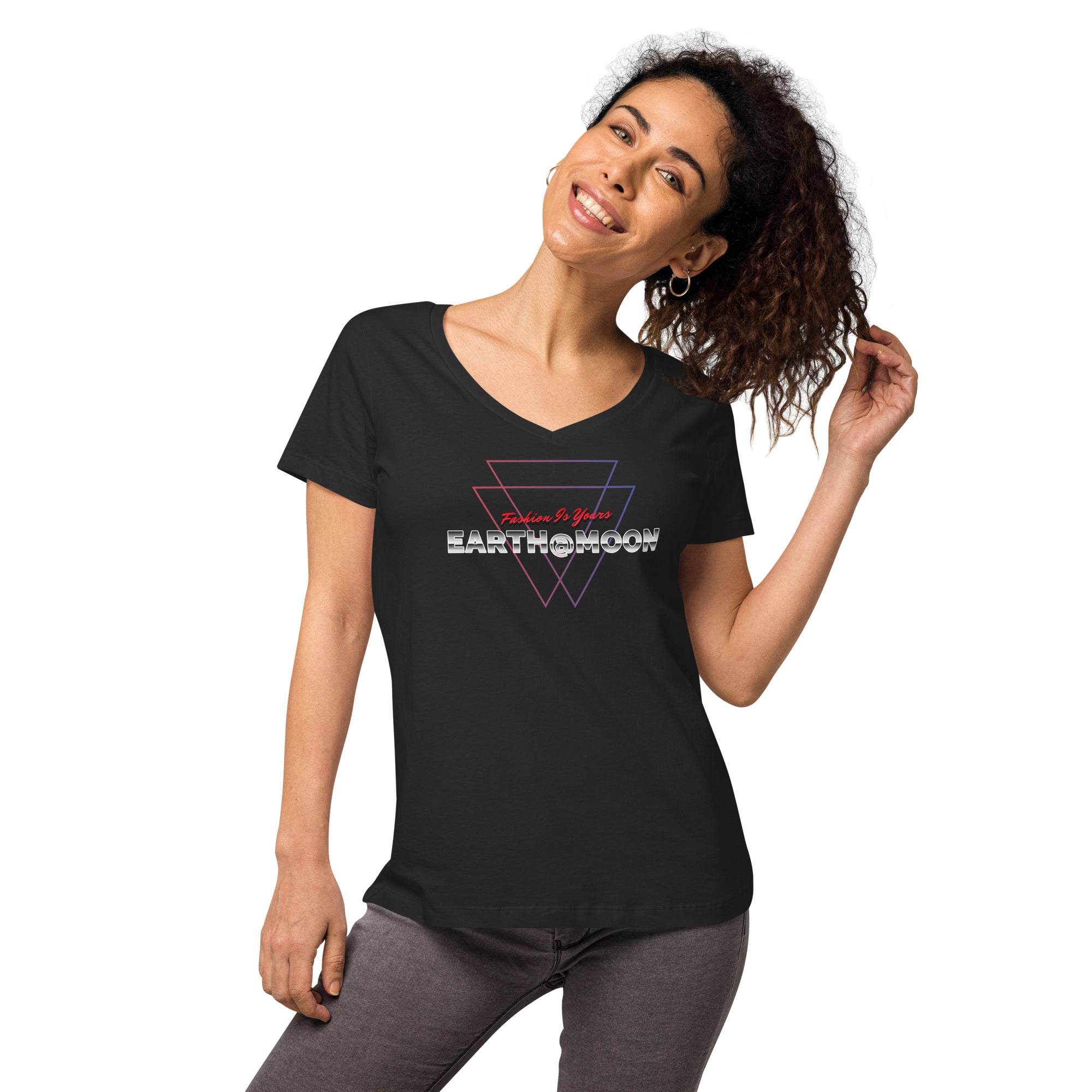 2xTriangle Women’s fitted v-neck t-shirt