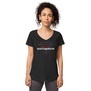 2xTriangle Women’s fitted v-neck t-shirt