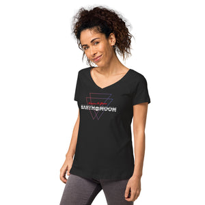 2xTriangle Women’s fitted v-neck t-shirt