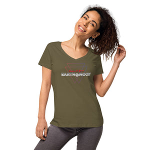 2xTriangle Women’s fitted v-neck t-shirt