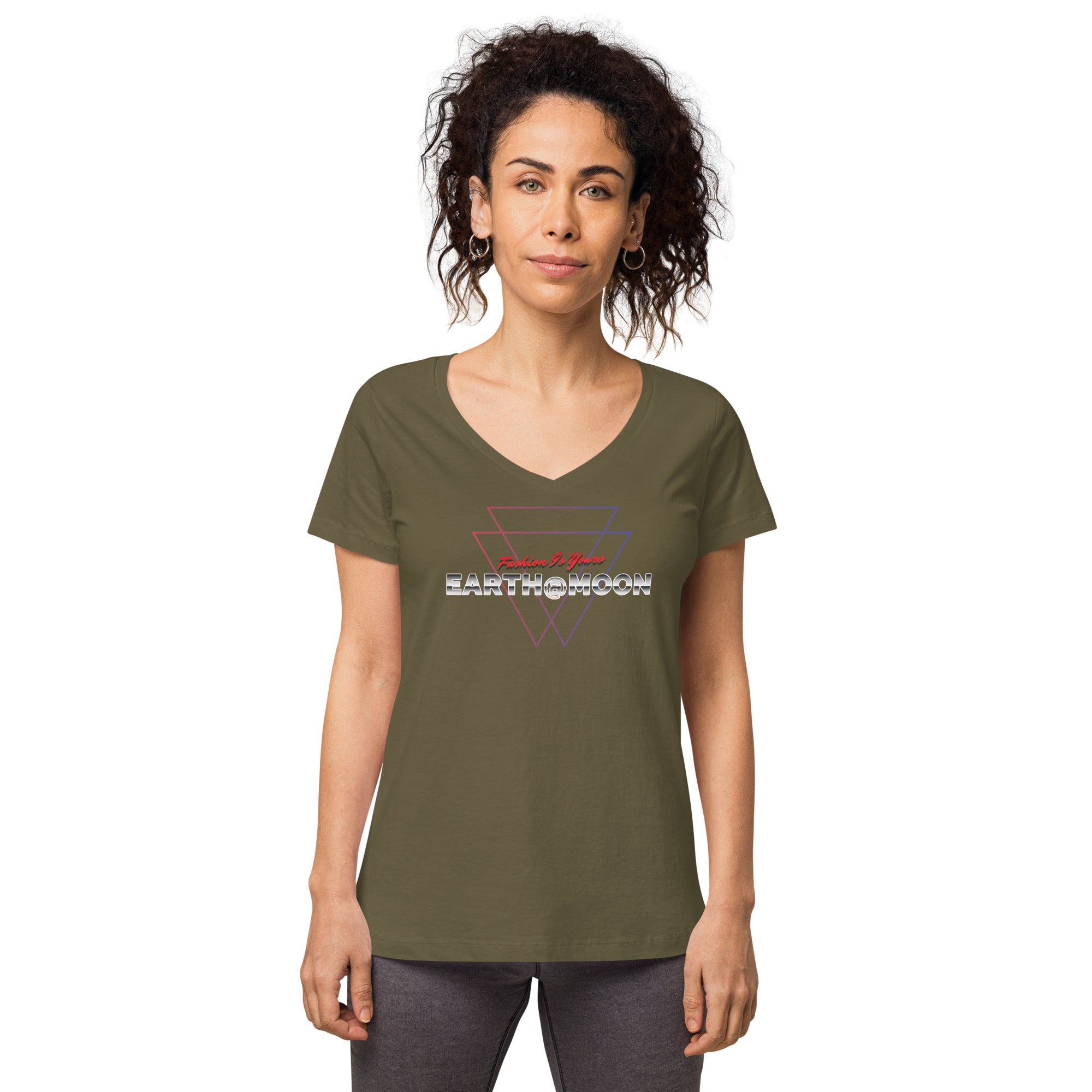 2xTriangle Women’s fitted v-neck t-shirt
