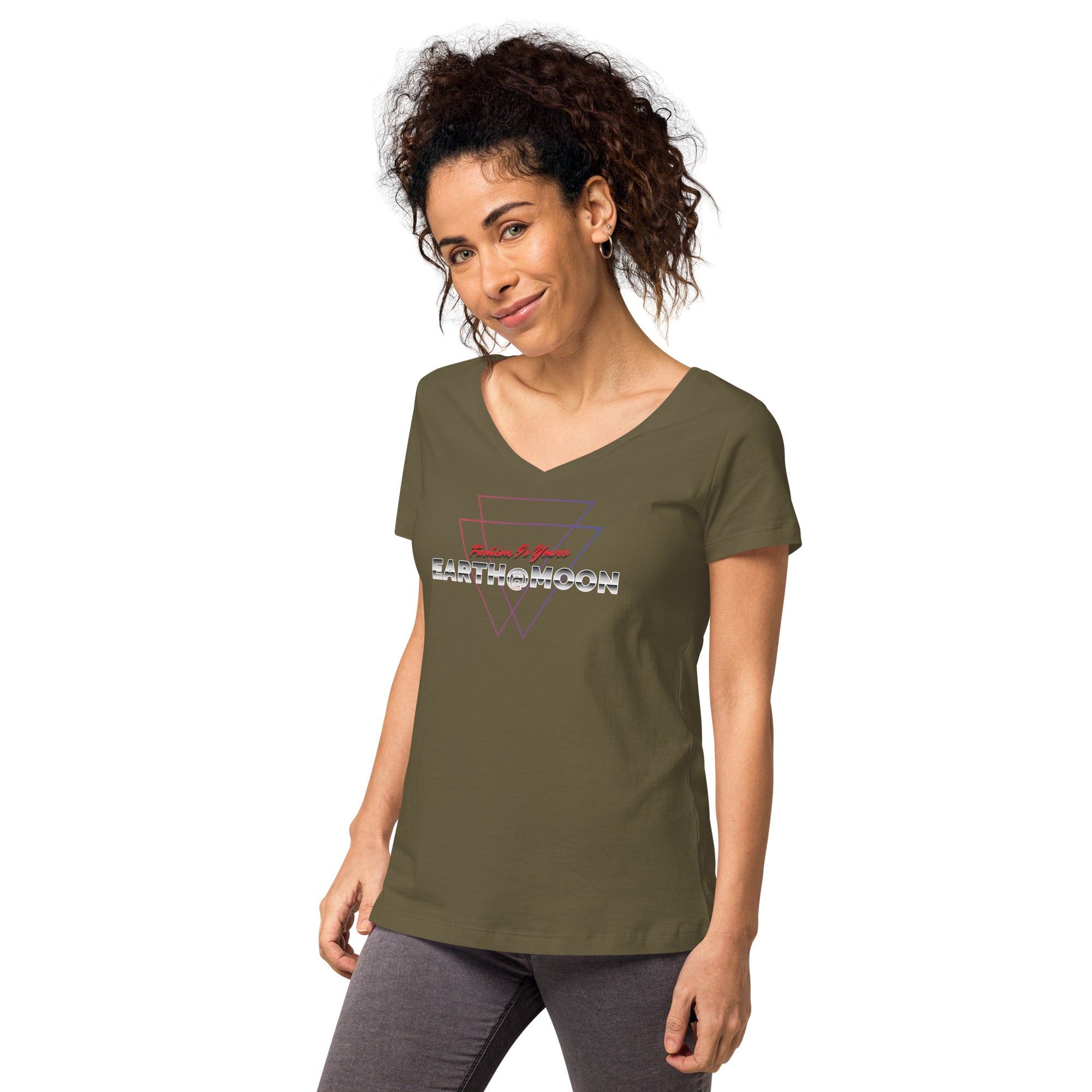 2xTriangle Women’s fitted v-neck t-shirt