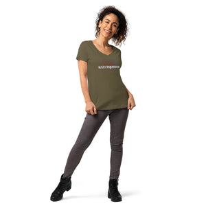 2xTriangle Women’s fitted v-neck t-shirt