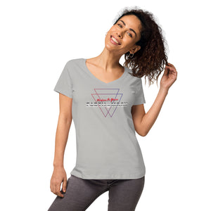 2xTriangle Women’s fitted v-neck t-shirt