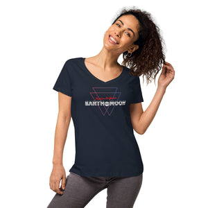 2xTriangle Women’s fitted v-neck t-shirt