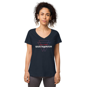 2xTriangle Women’s fitted v-neck t-shirt