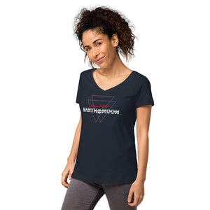 2xTriangle Women’s fitted v-neck t-shirt