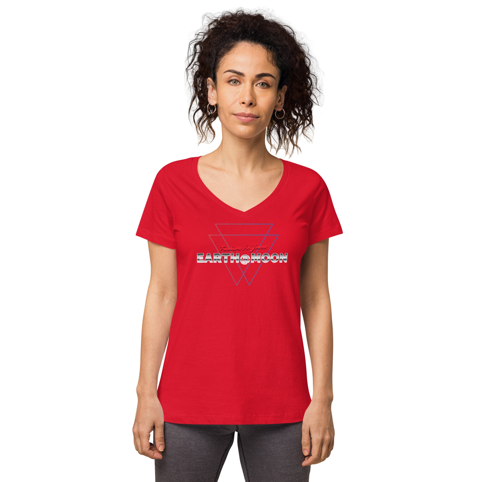 2xTriangle Women’s fitted v-neck t-shirt