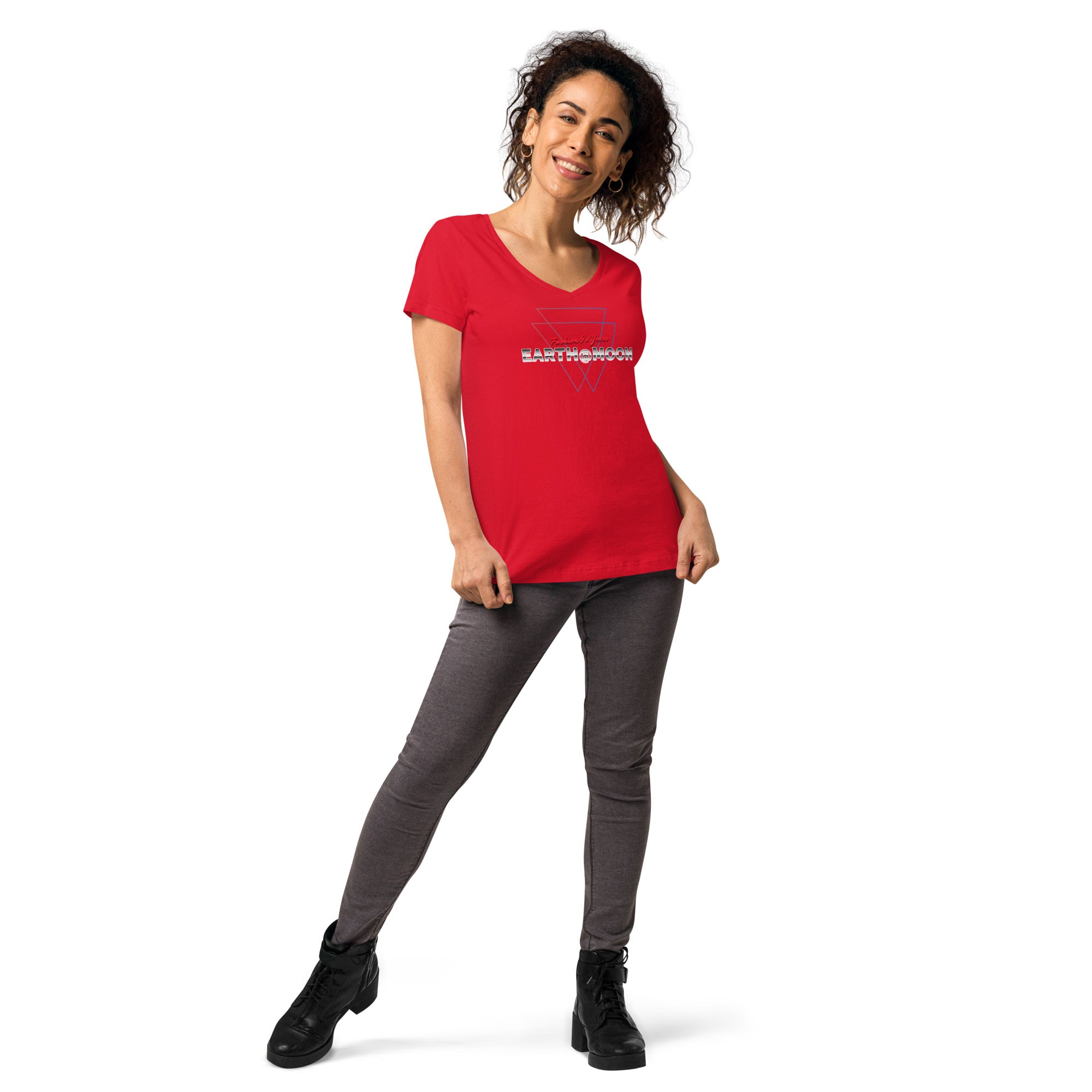 2xTriangle Women’s fitted v-neck t-shirt