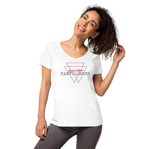 2xTriangle Women’s fitted v-neck t-shirt