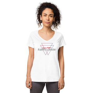 2xTriangle Women’s fitted v-neck t-shirt